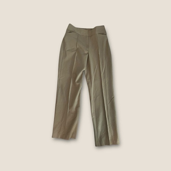 Apt 9 Pleated Straight Leg Ponte Dress Pants Khaki Tan 6 - Picture 1 of 7